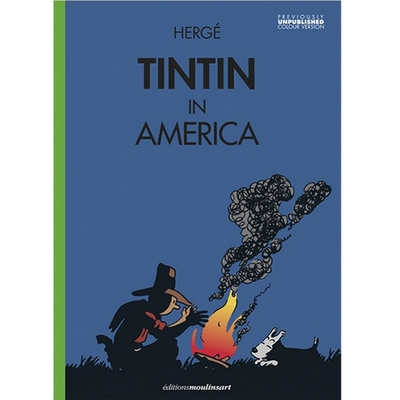 تن تن در آمریکا (نسخه کلاسیک) طرح جلد آتش کمپ