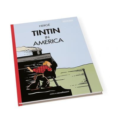 تن تن در آمریکا (نسخه کلاسیک) طرح جلد قطار