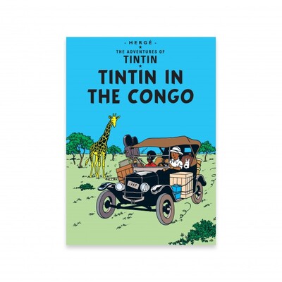 کارت پستال تن تن در کنگو